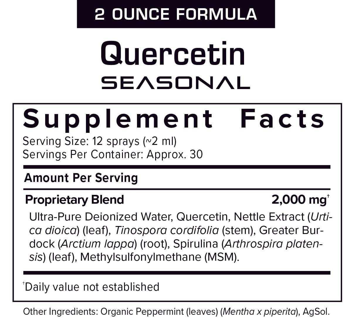 Quercetin Seasonal Extra Strength