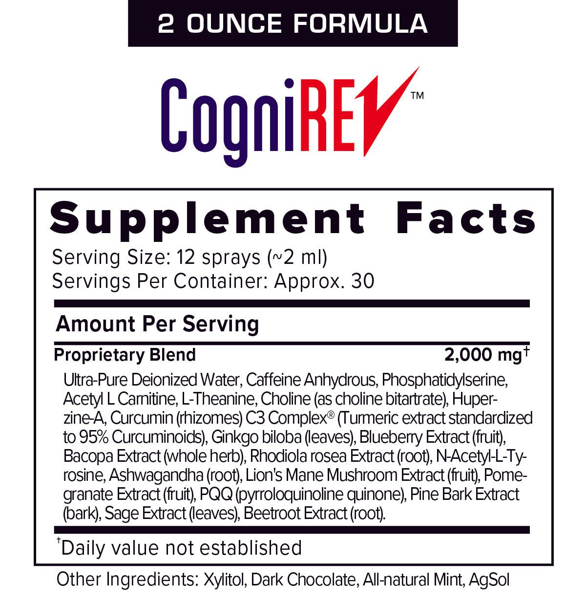 CogniREV Nootropic Brain Boost Extra Strength