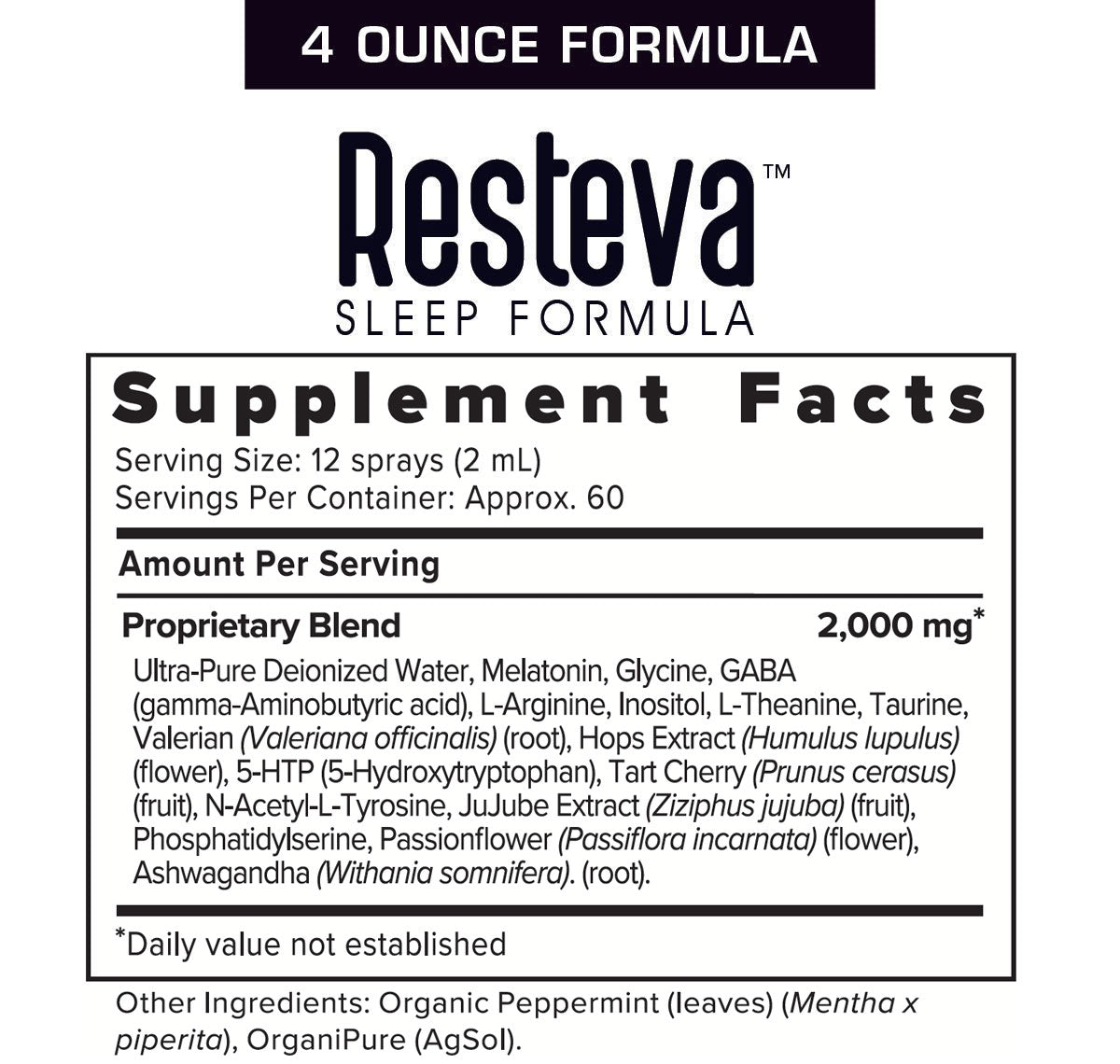 Resteva Sleep Extra Strength